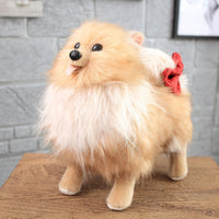 Realistic Cute Stuffed Dog Toy Plush Puppy Animal Pillow Gift for Kids