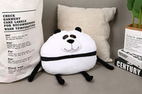 Creative Stuffed Round Panda Pillow Soft Cartoon Plush Animal Toy