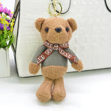 Cute Stuffed Teddy Bear Key-chain Doll Gifts for Girlfriend Plush Toy