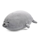 Cute Plush Seal Pillow Stuffed Cotton Grey Soft Animal Toy Gift For Friend Kid/Adult