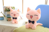 Soft Stuffed Pink Cat Plush Toy Cute Animal Stuffed Plush Doll