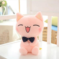 Soft Stuffed Pink Cat Plush Toy Cute Animal Stuffed Plush Doll