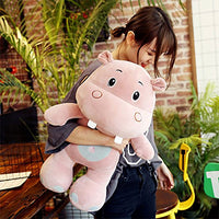 Cute Cartoon Hippo Plush Doll Pillow Soft Stuffed Animals Toy for Kids