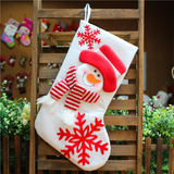 Decoration for Christmas Soft  Snowman Stocking Toy Christmas Bag