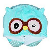 Cute Cartoon Animal Hooded Travel Neck Support Pillow Comfortable U Shaped Pillow with Hat