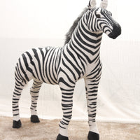 Big Size Soft Zebra Plush Toy Stuffed Animal Doll Home Decor Kid Gift