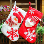 Decoration for Christmas Soft  Snowman Stocking Toy Christmas Bag