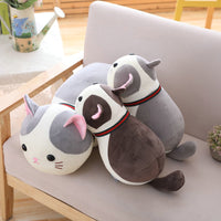 70cm Lying Cat Plush Toys Stuffed Cute Emoji Cat Doll