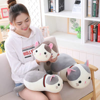 70cm Lying Cat Plush Toys Stuffed Cute Emoji Cat Doll