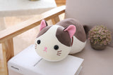 70cm Lying Cat Plush Toys Stuffed Cute Emoji Cat Doll