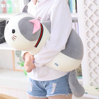 70cm Lying Cat Plush Toys Stuffed Cute Emoji Cat Doll