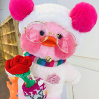 Cute Plush Dressed Up Duck Doll Cartoon Soft Duck Stuffed Animal Toy