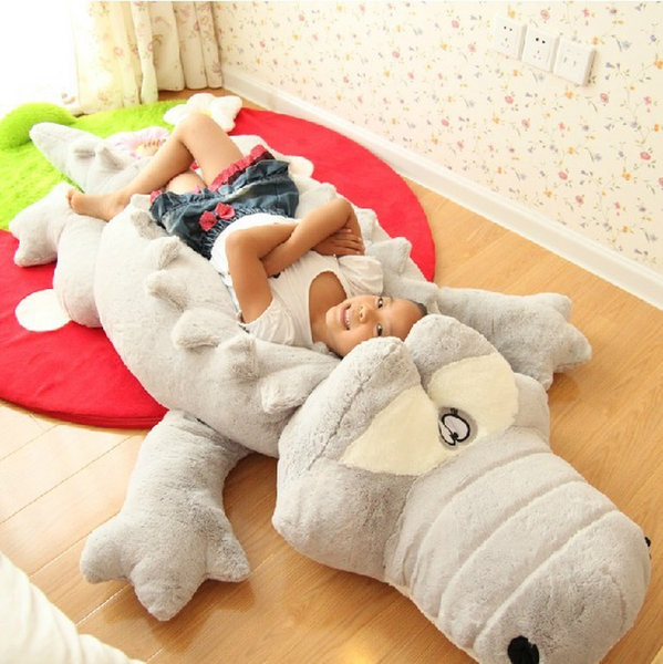 Giant Crocodile Lying Section Plush Pillow Soft Stuffed Animal Toy