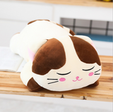 Cute Cartoon Cat Plush Toys Soft Stuffed Sleeping Cat Doll Pillow
