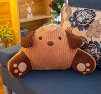 Cartoon Monkey Bear Plush Waist Pillow Cute Stuffed Animal Cushion