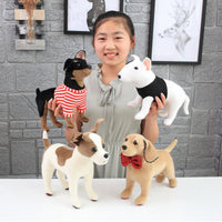 Realistic Cute Stuffed Dog Toy Plush Puppy Animal Pillow Gift for Kids Bulldog