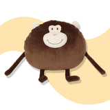 Lovely Cute Round Monkey Plush Toy Stuffed Cartoon Animal Pillow