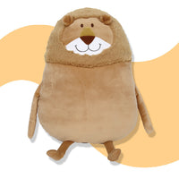 Soft Cute Plush Round Lion Pillow Stuffed Cartoon Animal Kids Gifts