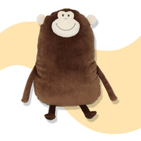 Lovely Cute Round Monkey Plush Toy Stuffed Cartoon Animal Pillow