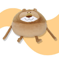 Soft Cute Plush Round Lion Pillow Stuffed Cartoon Animal Kids Gifts
