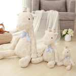 Light Color Soft Stuffed Giraffe Toy Kids Gifts Plush Animal Pillow