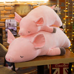 Cartoon Soft Stuffed Sleeping Pig Plush Toys Pillow Baby Doll