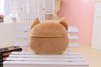3D Plush Cat Head Shape Pillow Car Sofa Chair Back Cushion