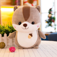 Large Soft Cute Cartoon Squirrel Plush Toy Stuffed Kids Animal Pillow