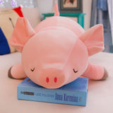 Cartoon Soft Stuffed Sleeping Pig Plush Toys Pillow Baby Doll