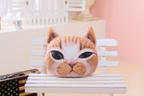 3D Plush Cat Head Shape Pillow Car Sofa Chair Back Cushion