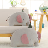 Soft Elephant Stuffed Toy Cute Cat Dinosaur Plush Pillow Kids Gifts