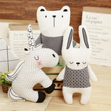 Nordic Style Bunny Unicorn Bear Pillow Cotton Animal Plush Toys