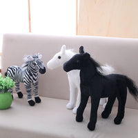 Cute Animal Plush Toy Stuffed Soft Horse Zebra Pillow Birthday Gift