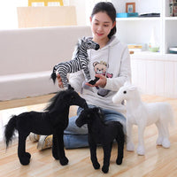 Cute Animal Plush Toy Stuffed Soft Horse Zebra Pillow Birthday Gift