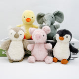 Cute Plush Elephant Penguin Doll Kids Lovely Stuffed Pig Duck Owl Toy