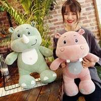 Cute Elephant Plush Toy Kids Birthday Gifts Stuffed Hippo Pillow