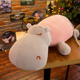 Plush Hippo Dolls Stuffed Animal Soft Comfortable Pillow Baby Toy