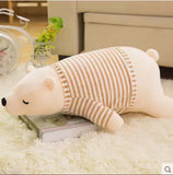 Cute Plush Soft Polar Bear Toy Kids Sleeping Doll Stuffed Cushion