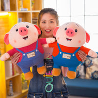 Super Cute Pink Pig Short Plush Doll Kids Girls Stuffed Animal Toy