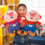 Super Cute Pink Pig Short Plush Doll Kids Girls Stuffed Animal Toy
