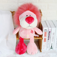 Lovely Pink Dog Bunny Plush Toys Soft Stuffed Lion Elephant Kids Doll