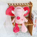 Lovely Pink Dog Bunny Plush Toys Soft Stuffed Lion Elephant Kids Doll