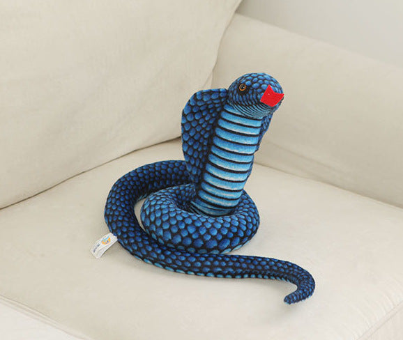 Simulation Cobra and Python Snake Plush Toy Funny Gift for Children