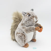Realistic Stuffed Squirrel Toy Plush Animal Doll Kids Birthday Gifts