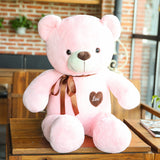 Soft Cute Plush Teddy Bear with Heart Stuffed Bear Pillow Kids Toy