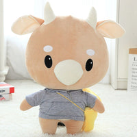 Super Cute Cattle Plush Toy Girls Favourite Stuffed Dolls