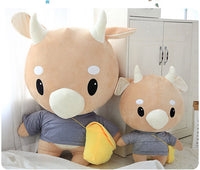 Super Cute Cattle Plush Toy Girls Favourite Stuffed Dolls