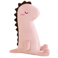 Light Color Soft Plush Animal Doll kids  Super Cute Pink Dinosaur Toy