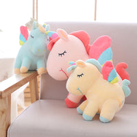 Cute Colorful Wind Unicorn Plush Toy Super Soft Stuffed Animal Doll