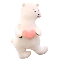 Soft Cute Plush Polar Bear Toys Stuffed Teddy Bear Pillow for Kids